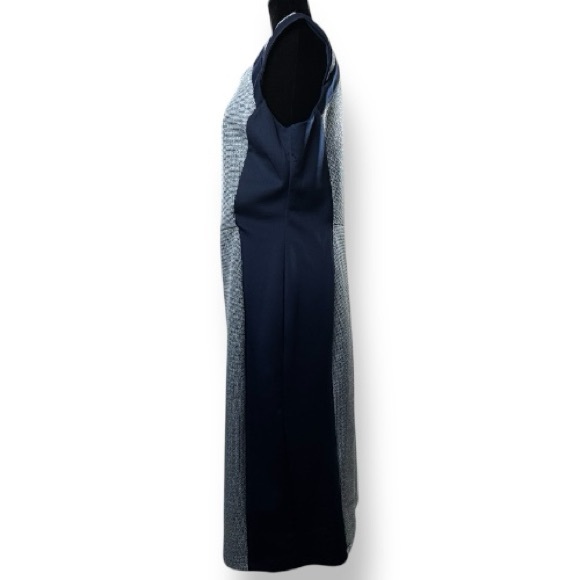 Enfocus Studio Navy Blue Color Block Dress Women's Size 14 RN 74299 Officewear - Picture 3 of 16
